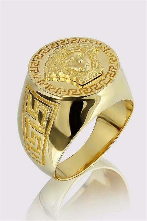 mens versace ring gold|versace gold chains for men.